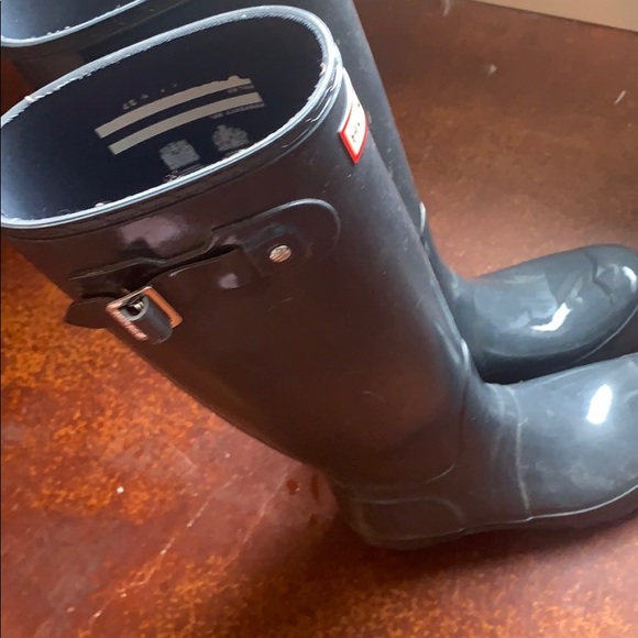 Barley worn hunter rain boots - Picture 6 of 8